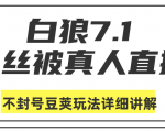白狼敢死队最新抖音课程:蚕丝被真人直播不封号豆荚(dou+)玩法详细讲解-第一资源网