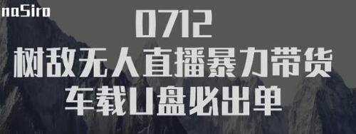 树敌‮习研‬社抖音无人直播暴力带货车载U盘必出单，单号单日产出300纯利润-第一资源网