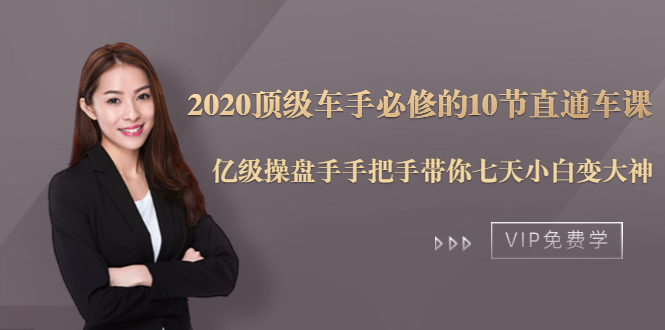 2020顶级车手必修的10节直通车课：亿级操盘手手把手带你七天小白变大神-第一资源网