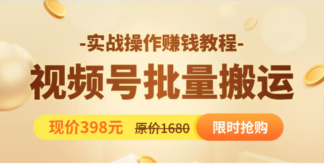 视频号批量运营实战教程，让你一天创作100个高质量视频，日引5W+流量-第一资源网