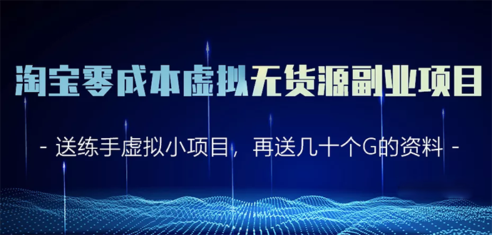 淘宝零成本虚拟无货源副业项目2.0 一个店铺可以产出5000左右的纯利润-第一资源网