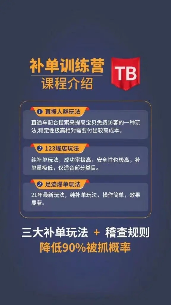 数据蛇淘宝2021最新三大补单玩法+稽查规则，降低90%被抓概率-第一资源网
