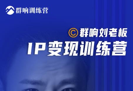 群响刘老板·IP变现训练营第6期：教你搞流量新姿势，IP打造获客私域经营-第一资源网