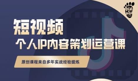 抖音短视频个人ip内容策划实操课，真正做到普通人也能实行落地-第一资源网