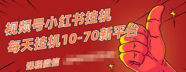 视频号小红书抖音挂机项目，小白无脑操作，按照要求来，单号每天几十米-第一资源网