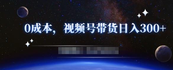 零基础视频号带货赚钱项目，0成本0门槛轻松日入300+【视频教程】-第一资源网