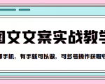 抖音图文文案实战教学,一部手机,有手就可以做,可多号操作获取收益-第一资源网