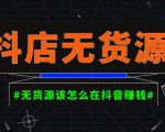 启哥抖店无货源店群陪跑计划,一个人在家就能做的副业,月入10000+-第一资源网