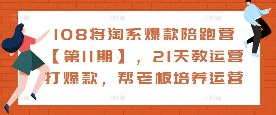 108将淘系爆款陪跑营【第11期】，21天教运营打爆款，帮老板培养运营-第一资源网