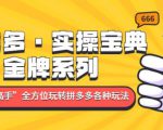 拼多多·实操宝典:金牌系列“小白到高手”带你全方位玩转拼多多各种玩法-第一资源网