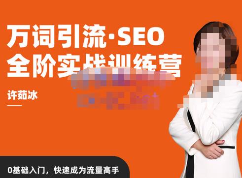 许茹冰·万词引流-SEO全阶实战训练营，0基础入门，快速成为流量高手-第一资源网