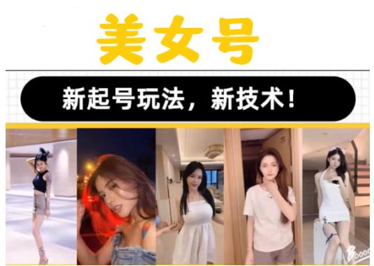 2023抖音快手短视频美女号课程制作玩法教程，美女号搬运新起号玩法，新技术（素材+教程）-第一资源网