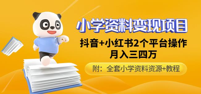 唐老师小学资料变现项目，抖音+小红书2个平台操作，月入数万元（全套资料+教程）-第一资源网