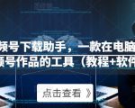 微信视频号下载助手,一款在电脑上下载视频号作品的工具(教程+软件)-第一资源网