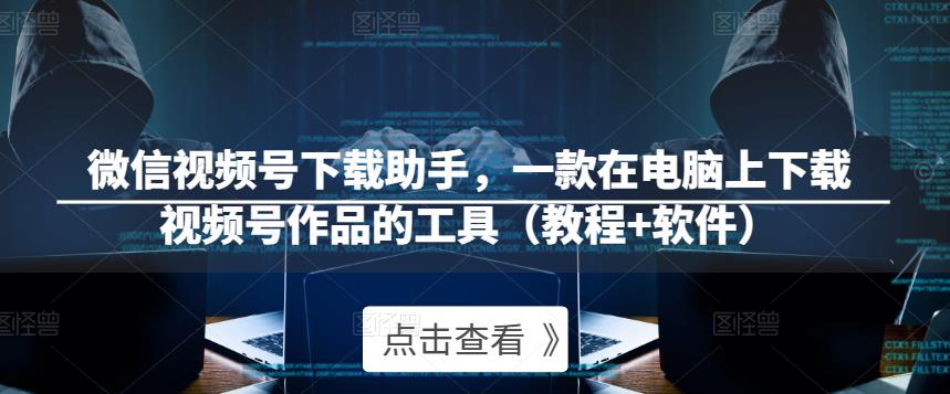 微信视频号下载助手，一款在电脑上下载视频号作品的工具（教程+软件）-第一资源网