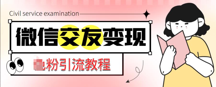 微信交友变现项目，吸引全网LSP男粉精准变现，小白也能轻松上手，日入500+-第一资源网