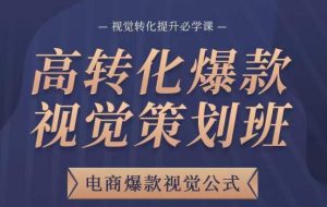 高转化爆款视觉策划班,电商爆款视觉公式,视觉转化提升必学课-第一资源网