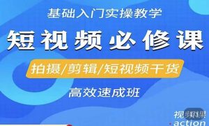 李逍遥·短视频零基础起号,拍摄/剪辑/短视频干货高效速成班-第一资源网