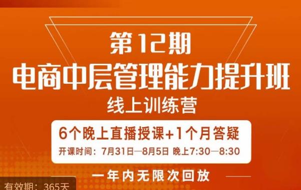 陈少珊·电商中层管理能力提升班，学习对象-电商公司各个岗位的主管，20人人以内的电商公司老板-第一资源网