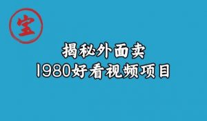 宝哥揭秘外面卖1980好看视频项目,投入时间少,操作难度低-第一资源网