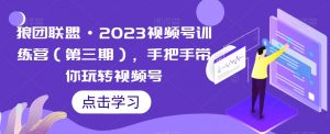 狼团联盟·2023视频号训练营(第三期),手把手带你玩转视频号-第一资源网