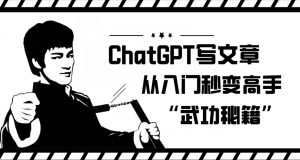 ChatGPT写文章,从入门秒变高手的‘武功秘籍’【揭秘】-第一资源网