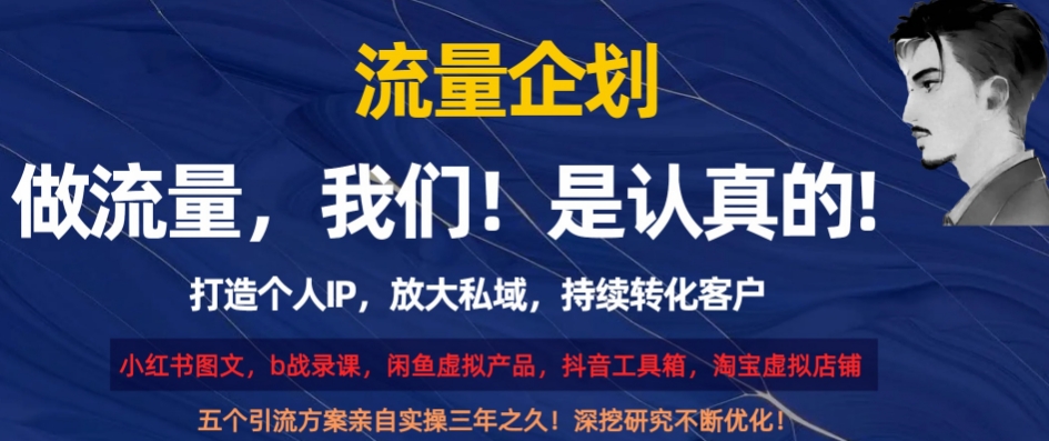 流量企划，打造个人IP，放大私域，持续转化客户【揭秘】-第一资源网