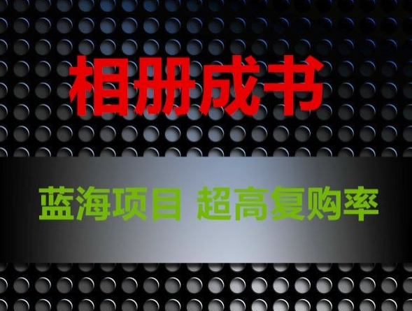 相册成书，蓝海项目，认真操作月入过万【揭秘】-第一资源网