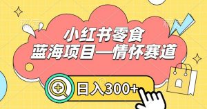 小红书零食蓝海项目—情怀赛道,0门槛,日入300+【揭秘】-第一资源网