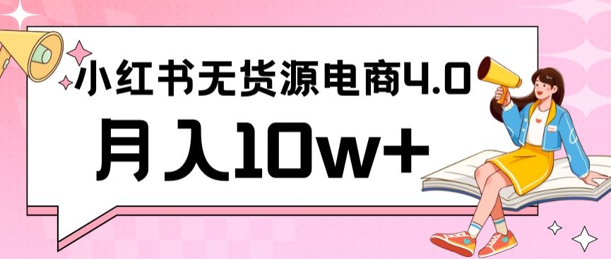 小红书新电商实战，无货源实操从0到1月入10w+联合抖音放大收益【揭秘】-第一资源网