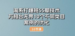 淘系打爆班55期技术:万相台无界10个不同类目案例的优化(10节)-第一资源网