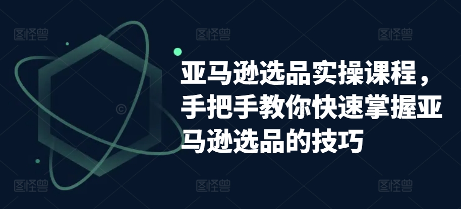 亚马逊选品实操课程，手把手教你快速掌握亚马逊选品的技巧-第一资源网