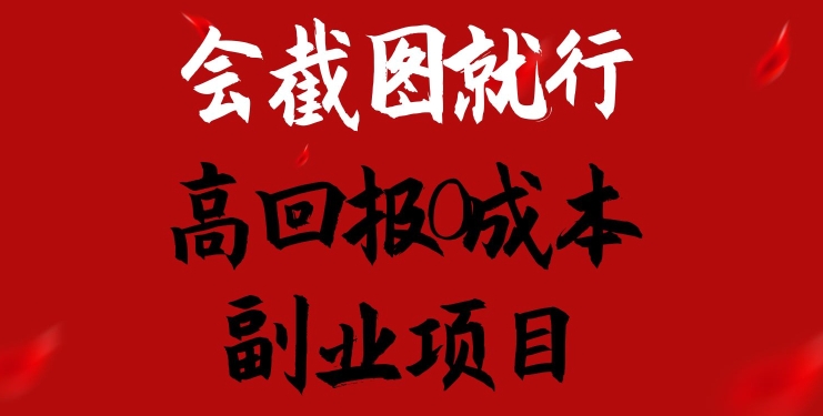 会截图就行，高回报0成本副业项目，卖离婚模板一天1.5k+【揭秘】-第一资源网