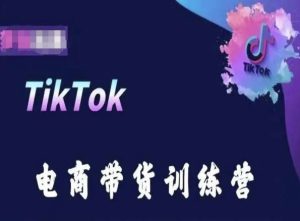 TikTok电商带货训练营,跟随时代潮流,跨境掘金-第一资源网
