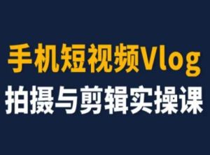 手机短视频Vlog拍摄与剪辑实操课,小白变大师-第一资源网