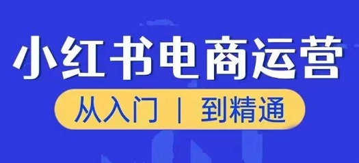 小红书电商运营课，从入门到精通，带你抓住又一个赚钱风口-第一资源网