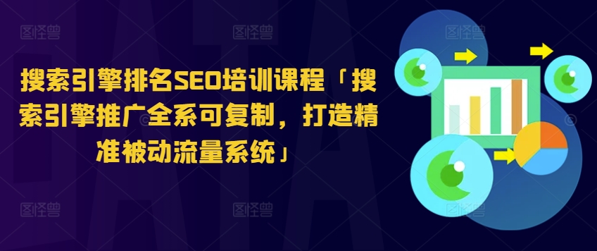 搜索引擎排名SEO培训课程「搜索引擎推广全系可复制，打造精准被动流量系统」-第一资源网