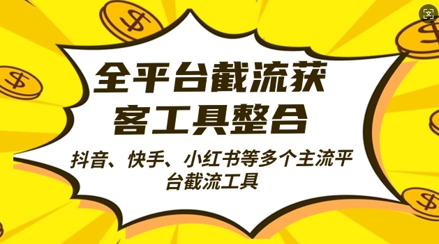 全平台截流获客工县整合全自动引流，日引2000+精准客户【揭秘】-第一资源网