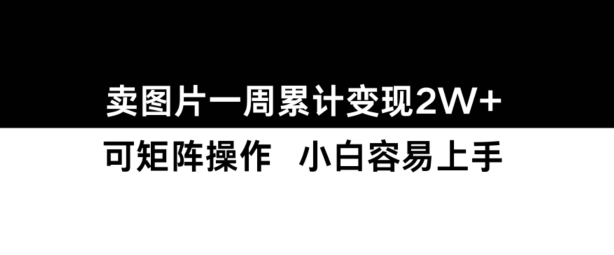 小红书【卖图片】一周累计变现2W+小白易上手-第一资源网