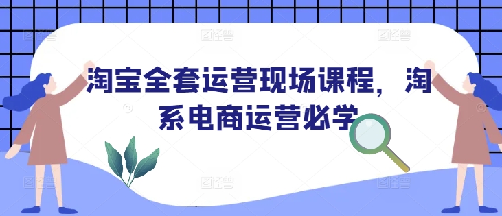 淘宝全套运营现场课程，淘系电商运营必学-第一资源网