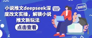 小说推文deepseek深度改文实操,解锁小说推文新玩法-第一资源网