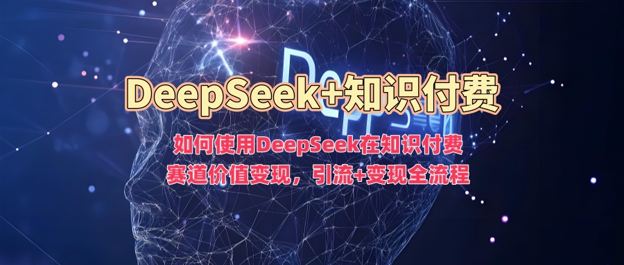 如何使用DeepSeek在知识付费赛道价值变现，引流+变现全流程-第一资源网