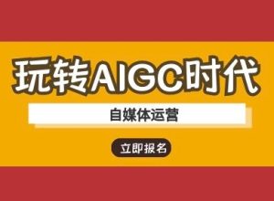 玩转AIGC时代-自媒体运营ai教程-第一资源网