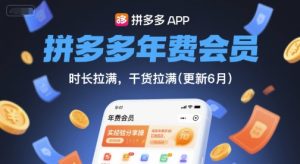 拼多多年费会员，实经验分享操，时长拉满，干货拉满(更新6月)-第一资源网