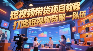 短视频带货项目教程，打造短视频带货第一队伍-第一资源网