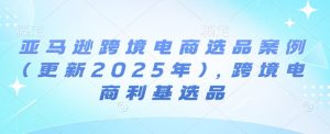 亚马逊跨境电商选品案例(更新2025年7月)，跨境电商利基选品-第一资源网