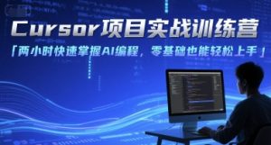 Cursor项目实战训练营,两小时快速掌握AI编程,零基础也能轻松上手-第一资源网