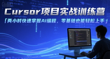 Cursor项目实战训练营，两小时快速掌握AI编程，零基础也能轻松上手-第一资源网