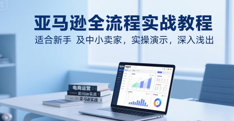 亚马逊全流程实战教程，适合新手及中小卖家，实操演示，深入浅出-第一资源网