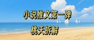 小说推文项目操作全流程第一弹,0粉就能做,门槛低非常适合新手-第一资源网